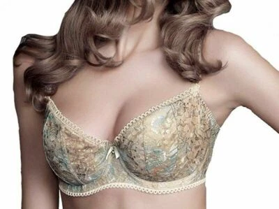 Sujetador Fauve by Fantasie Lucille Acolchado Media Copa Reino Unido 34D Sujetador Esmerilado Almendra 0321 (y) Foto 1 de 4