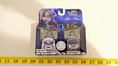 Universal Monsters Creature & B/W Wolfman Mini Mates Diamond Select 2010 sin usar, en caja TRU Foto 1 de 4