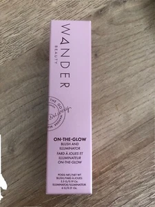 NEW: WANDER BEAUTY/ON-THE-GLOW BLUSH AND ILLUMINATOR/BARE/NUDE GLOW  - Picture 1 of 2
