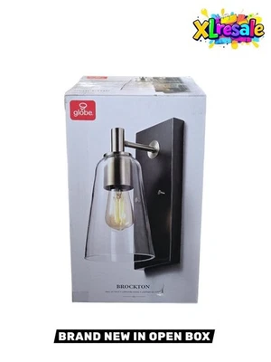 (1-Pk) Globe 1-Light Wall Sconce Matte Black Matte Brass 65000045 - Image 1 of 4