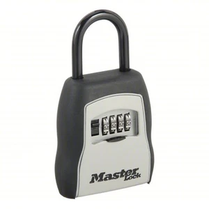Master Lock 5400D Portable Outdoor Lock Box Holds 5 Keys 4 Digit Combo Brand new - Picture 1 of 4