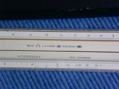 Rechenschieber Faber Castell  342/N  COLUMBUS , System Rohrberg - Bild 1 von 4