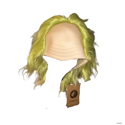 Peluca de Halloween Beetlejuice para cabello verde nueva con gorra de peluca nunca usada calva  Foto 1 de 3