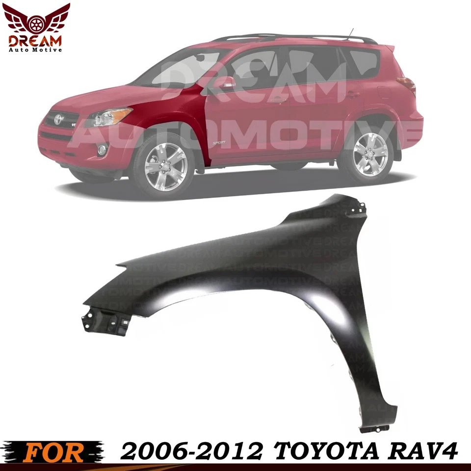New Front Fender Driver Side Primed Steel For 2006-2012 Toyota RAV4 - Изображение 1 из 4