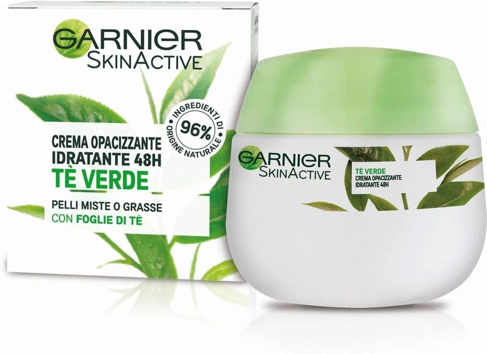 Garnier Crema Viso Idratante Opacizzante SkinActive, Ottima per Pelli Miste o Gr - Изображение 1 из 3