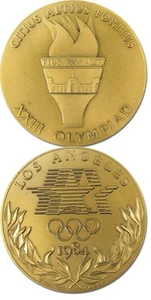 Teilnehmer Medaille medal Los Angeles LA Olympic Games 1984 Olympische Spiele - Bild 1 von 1