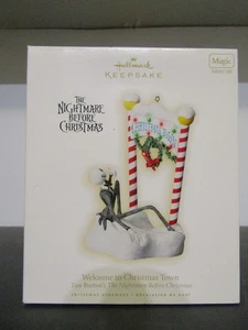 Hallmark Ornamento Incubo Prima di Natale Benvenuti nella Città di Natale Nuovo con scatola 2009 - Foto 1 di 5