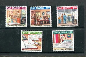 SAN MARINO   SCOTT#1225-1229  STAMP COLLECTING TOPICAL - Picture 1 of 1