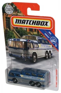 Matchbox MBX Service 8/20 (2019) Blue & Silver '55 GMC Scenic Cruiser Toy Bus 90 - Picture 1 of 1