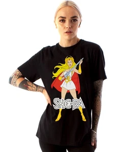Masters of the Universe Black She-Ra Short Sleeved T-Shirt Womens - Picture 1 of 8