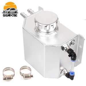 1L Aluminum Radiator Coolant Overflow Bottle Recovery Water Tank Reservoir - Picture 1 of 12