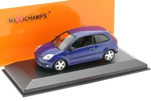 Ford Fiesta Baujahr 2002 blau metallic 1:43 Minichamps - Picture 1 of 1