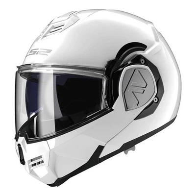 LS2 Advant Solid Gloss White Helmet size S - Image 1 of 4