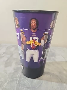 Minnesota Vikings Cup 32oz Justin Jefferson TJ Hockenson Harrison Smith Souvenir - Picture 1 of 9