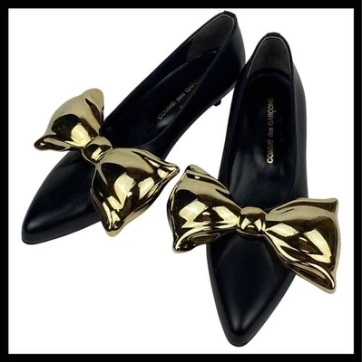 Zapatos de salón de mujer US5.5 Comme Des Garcons arco grande 22,5 cm negros JP 2509TK Foto 1 de 4
