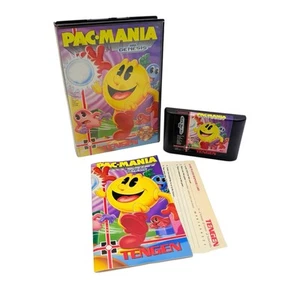 Pac-Mania (Sega Genesis) Complete w/ Registration card! CIB Tested & Working - Foto 1 di 5