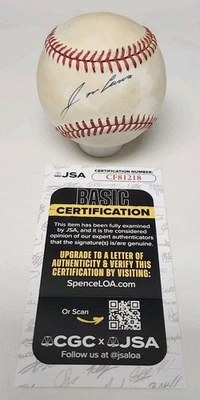 Jose Canseco Signed Rawlings Official American League Baseball JSA COA A's A2 - Image 1 of 3