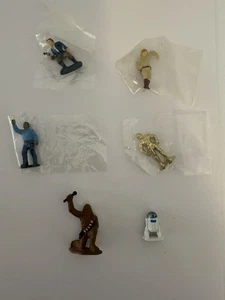 Star Wars Micro Millennium Falcon komplett 6 Figuren SET 4 VERSIEGELTE TÜTEN KENNER '82 - Bild 1 von 15