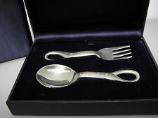 Elsa Peretti Tiffany & Co.Baby Fork and Spoon Set Engraving "Lucas"
