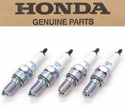 Genuine Honda NGK Spark Plug Set of 4 CR9EH-9 ST CBR CB XR OEM See Note #Y67 - Image 1 of 4