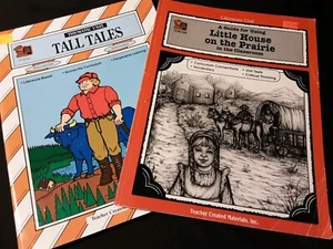 2 Literature Thematic CURRICULUM Books Little House On The prairie & Tall Tales - Picture 1 of 11