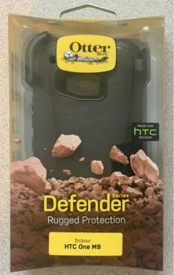 New Original Otterbox Defender Series Case for HTC One M9 - w/ Holster - Black ! - Image 1 of 3