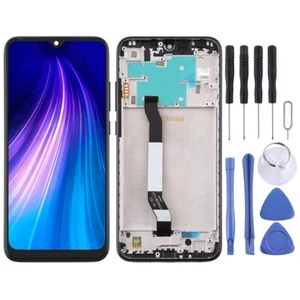 TFT LCD Display für Xiaomi Redmi Note 8 Digitizer Full Assembly mit Rahmen (Schwarz) - Bild 1 von 6