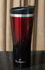 TIM HORTONS Coffee RED Stainless Steel Travel Mug New - Foto 1 di 3