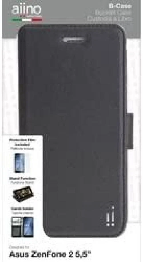 Aiino AIZENF255CV-BCBK Custodia a Libro con Tasche Booklet per ASUS Zenfone 2, N - Immagine 1 di 1