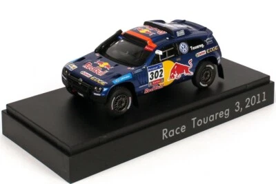 RARE VW RACE TOUAREG 3 FACELIFT 7L6 2011 #302 RED BULL 1:43 SPARK (DEALER MODEL) - Image 1 of 4