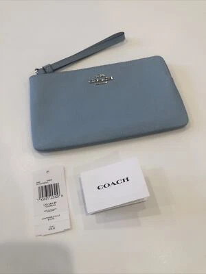 Nuevo con etiqueta Coach muñeca grande de grano cruzado cascada/plateado por debajo de $118 al por menor Foto 1 de 4