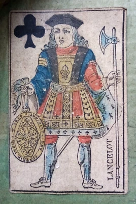 c. 1850 - JEU DE "NAIN JAUNE" ANCIEN ARTISANAL EN BOIS - CARTES A JOUER XIXe 19e - Photo 1/4