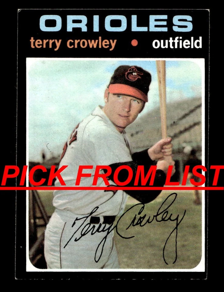 1971 Topps 3-202 VG-EX Pick From List All PICTURED bb2 - Image 1 of 1