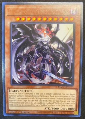 Darklord Morningstar - Yugioh - MAGO-EN0105 - Misprint Missing Card Name - Image 1 of 2