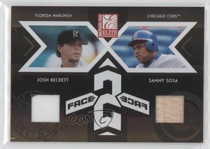 2005 Donruss Elite Face 2 Bat/Jersey Combos /250 Sammy Sosa Josh Beckett #5