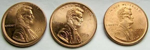 Error 1997, 98, 99, 2000, 2001 Broadstruck Lincoln Cents ~ BU~5  Coins - Picture 1 of 9