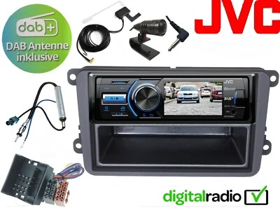 JVC TFT Bluetooth DAB+ USB Radio Antenne inkl passend  für VW Golf 6 VI Bj 08-14 - Bild 1 von 4