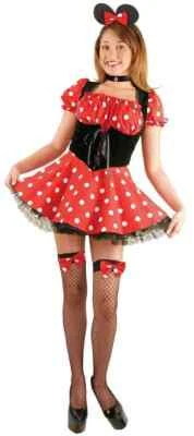 Little Miss Mouse Minnie Polka Dot Sexy Fancy Dress Halloween Teen Adult Costume - Image 1 of 2