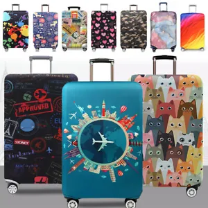 18"-32" Elastic Luggage Protector Cover Travel Dustproof Suitcase Trolley Case - Picture 1 of 15