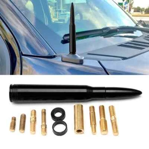 Billete corto mecanizado CNC con antena de bala negra de 50 cal para Ford F150 - Imagen 1 de 13