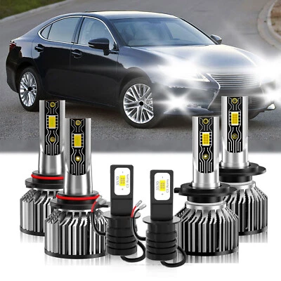 Kit For Lexus ES300 1997-2003 6PCS LED Headlight High Low Fog Light Bulbs White - Image 1 of 4