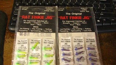 Little Atom "rat finkie" 夹具,24 克拉,全新陈货,尺寸 8,2 种颜色,免费送货 — 第 1/3 张图片