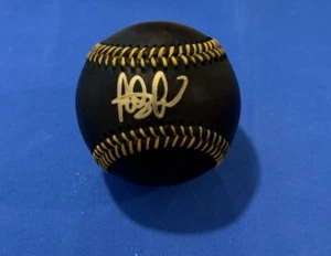FERNANDO TATIS JR SIGNED SAN DIEGO PADRES BLACK MAJOR LEAGUE BALL BAS BECKETT 5 - Picture 1 of 3
