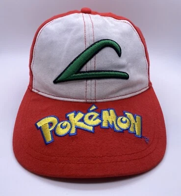 Gorra Pokemon Juvenil Ajustable Blanco Rojo Poli Algodón  Foto 1 de 4