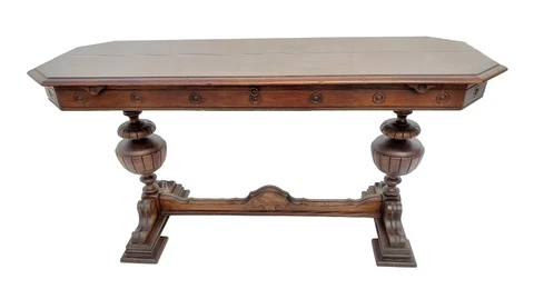 American Spanish Revival Console Table / Library or Sofa Table Circa 1930's Cover