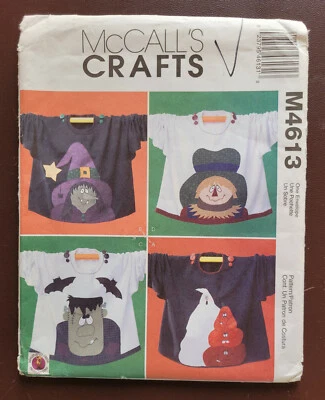 Mc-M4613 Halloween Sweatshirt Appliques Sewing Pattern McCall's UC - Image 1 of 3