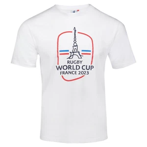 Rugby World Cup 2023 T-Shirt Women's France Eiffel Tower Top - New - Picture 1 of 3