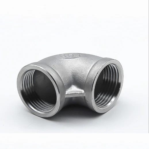 1/2" 304 Stainless Steel Elbow 90 Degree Angled Female Threaded Pipe Joint Fit - Image 1 of 1