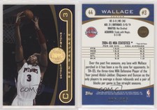 2005-06 Topps First Row Gold Rainbow /325 Ben Wallace #44 HOF