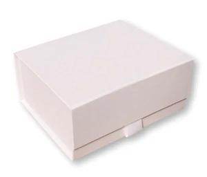 1 grande scatola magnetica bianca per la vigilia di Natale. Vuoto da personalizzare. Confezione regalo di Natale. - Foto 1 di 3